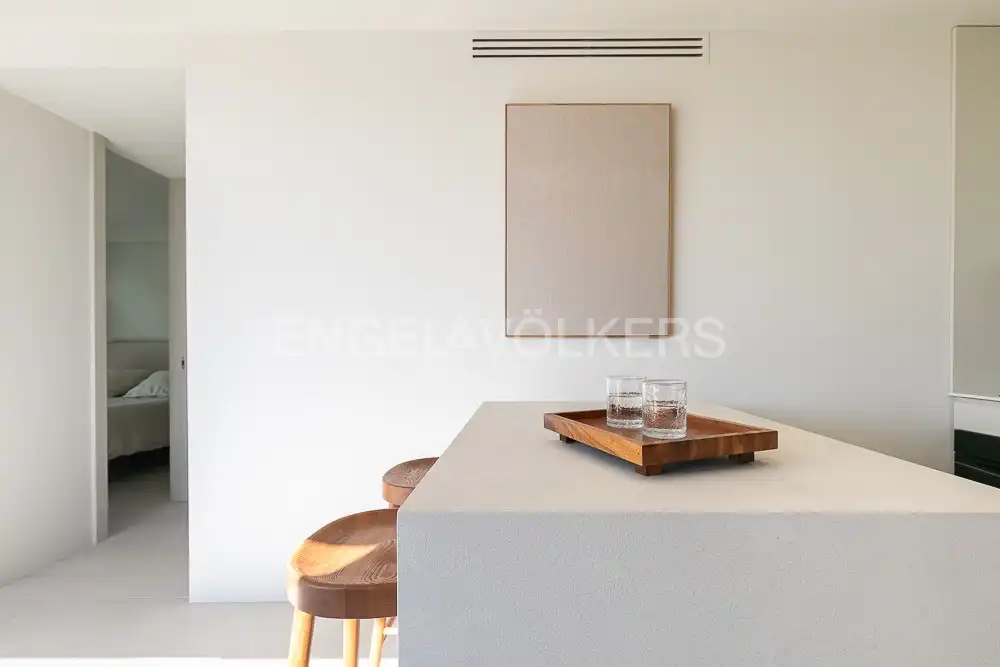 Kitchen of Attic for rent in Valencia  with Air Conditioner, Heating and Terrace