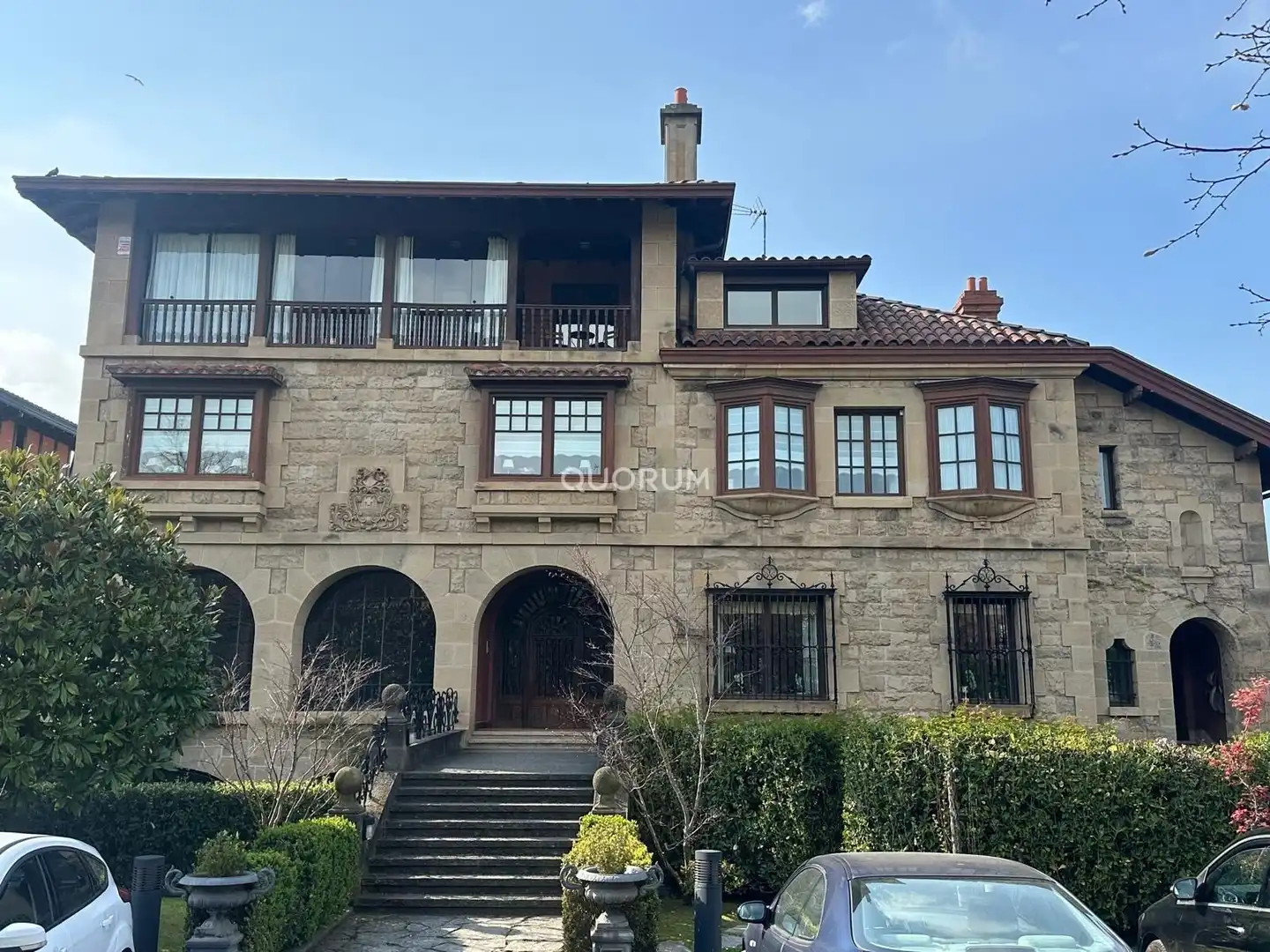 Exterior view of Flat for sale in Getxo   with Heating, Private garden and Furnished