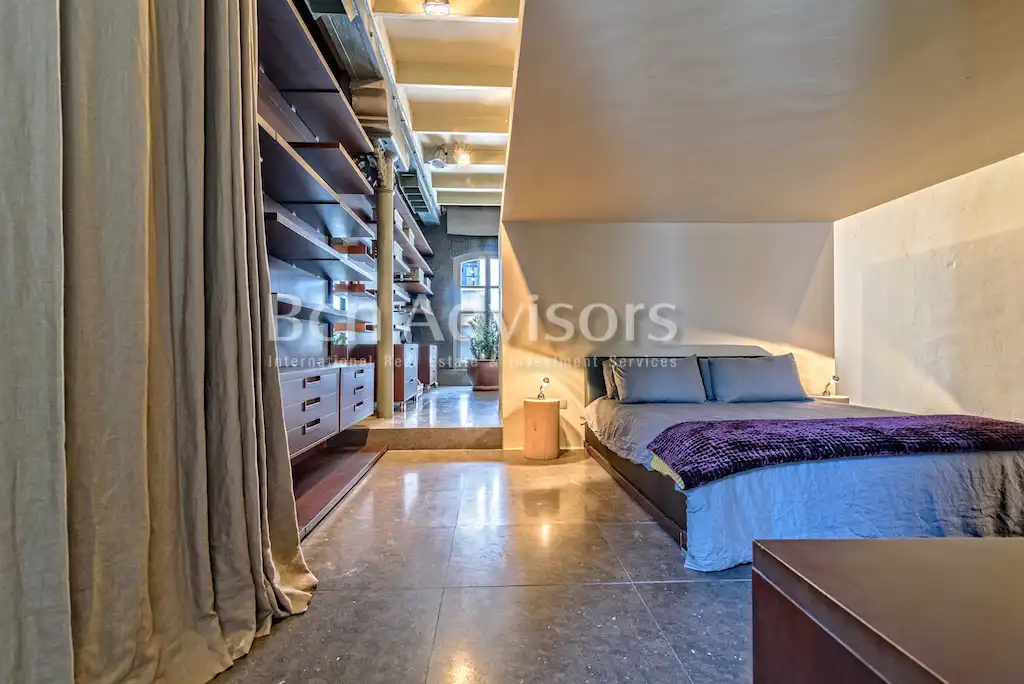 Habitación de Ático de alquiler en Barcelona con Aire acondicionado, Calefacción y Terraza
