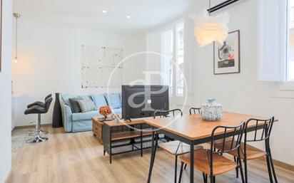 Living room of Flat to rent in  Barcelona Capital  with Air Conditioner, Heating and Furnished