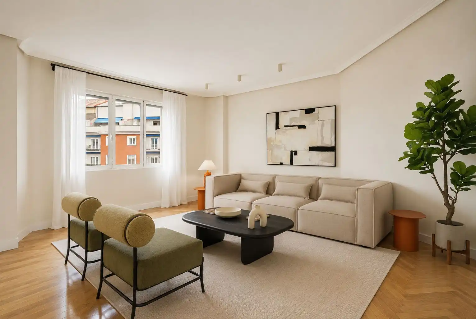 Sala de estar de Piso en venta en Madrid con Aire acondicionado, Calefacción y Terraza