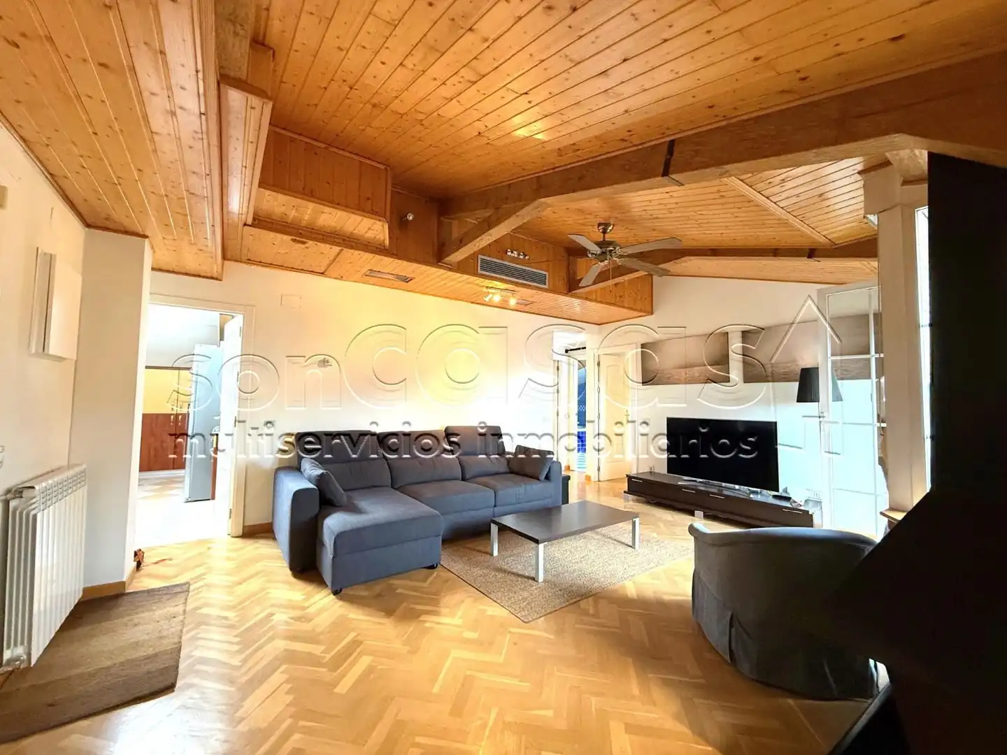 Sala de estar de Ático en venta en Madrid con Aire acondicionado, Calefacción y Terraza