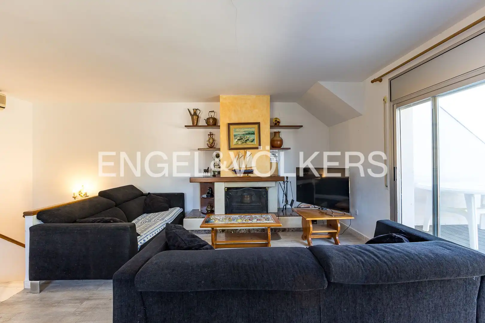 Wohnzimmer von Maisonette zum Verkauf in Torredembarra mit Klimaanlage, Heizung und Terrasse