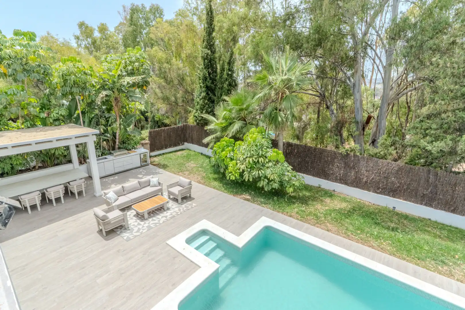 Terrassa de Casa o xalet de lloguer en Marbella amb Aire condicionat, Calefacció i Jardí privat
