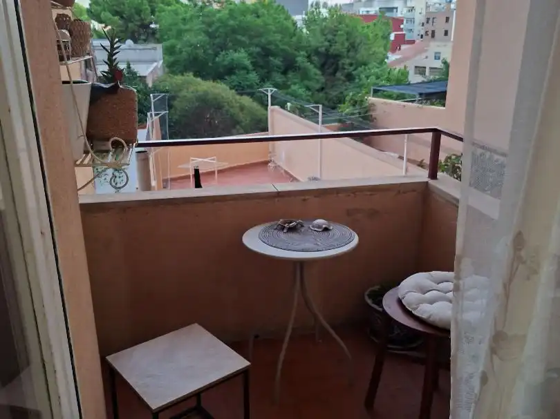 Balcony of Flat for share in Reus  with Air Conditioner, Heating and Terrace