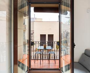 Balcony of Flat for sale in  Barcelona Capital  with Parquet flooring, Oven and Microwave