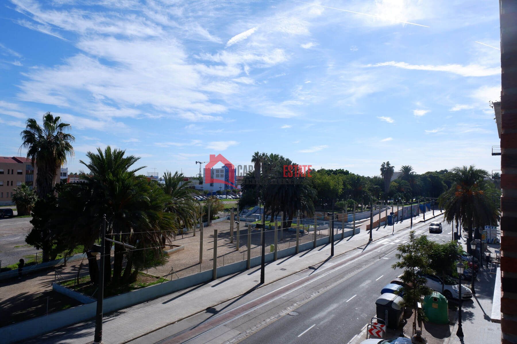 Vista exterior de Apartamento de alquiler en  Valencia Capital con Aire acondicionado, Amueblado y Balcón