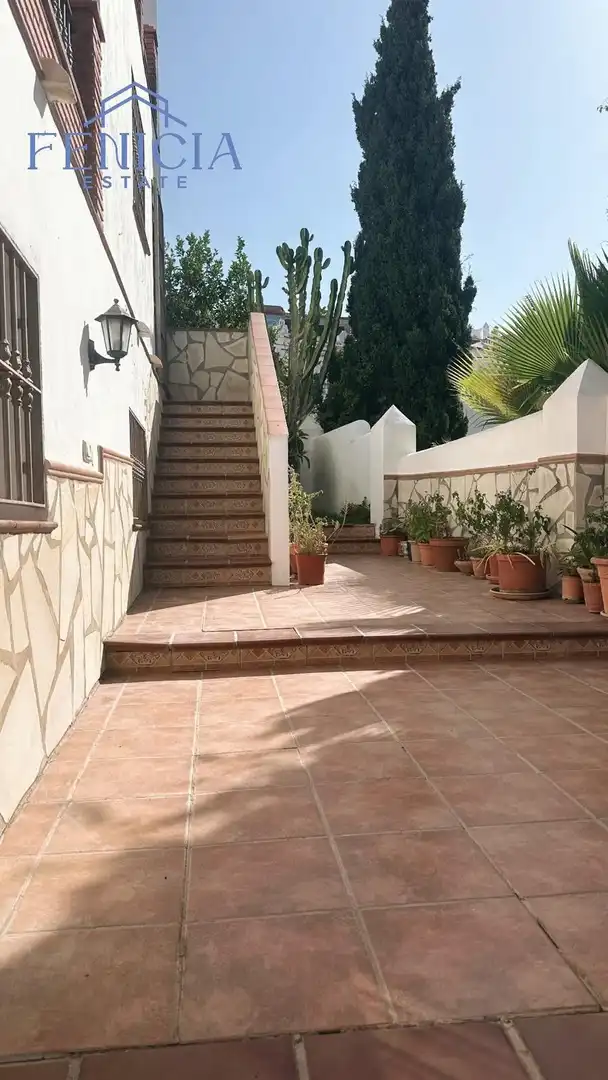 Terraza de Casa adosada en venta en Nerja con Jardín privado, Terraza y Piscina comunitaria