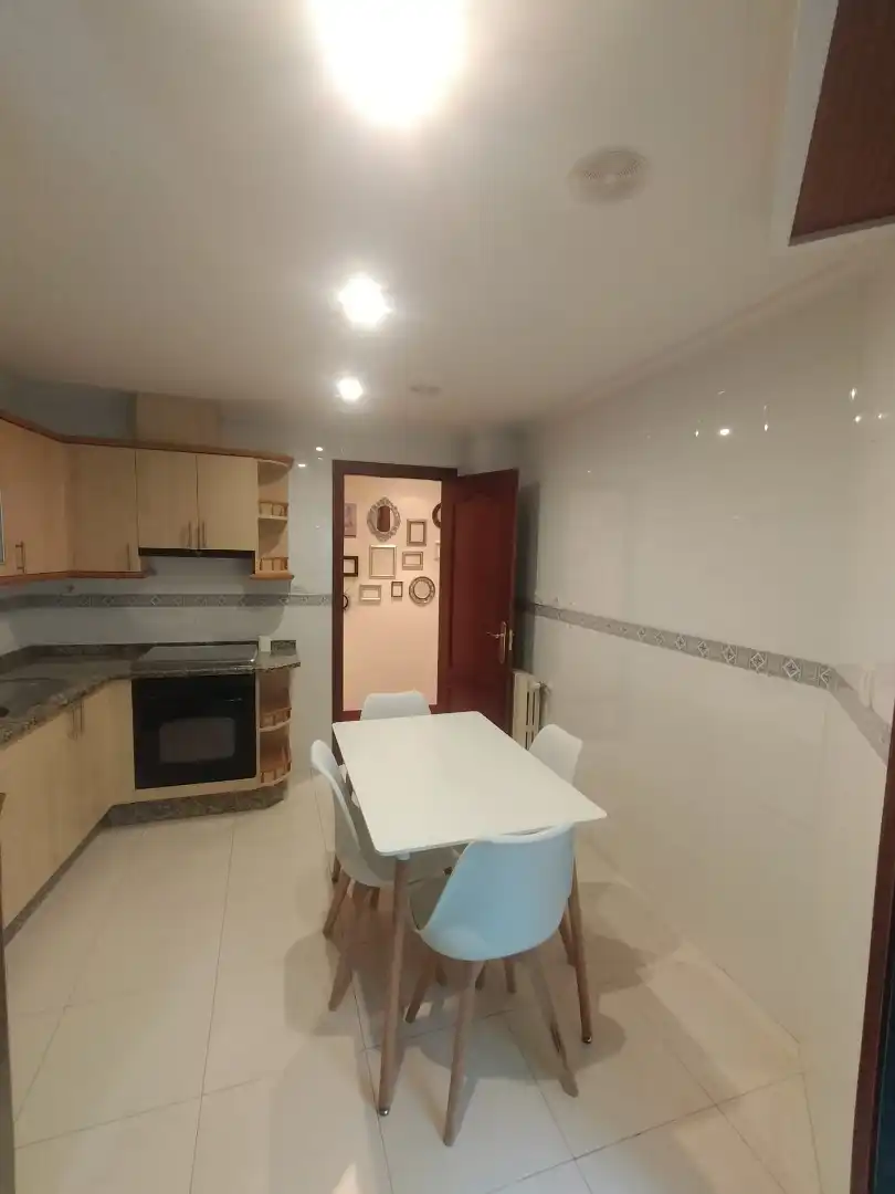 Kitchen of Flat for rent in Ourense Capital   with Heating, Storage room and Furnished
