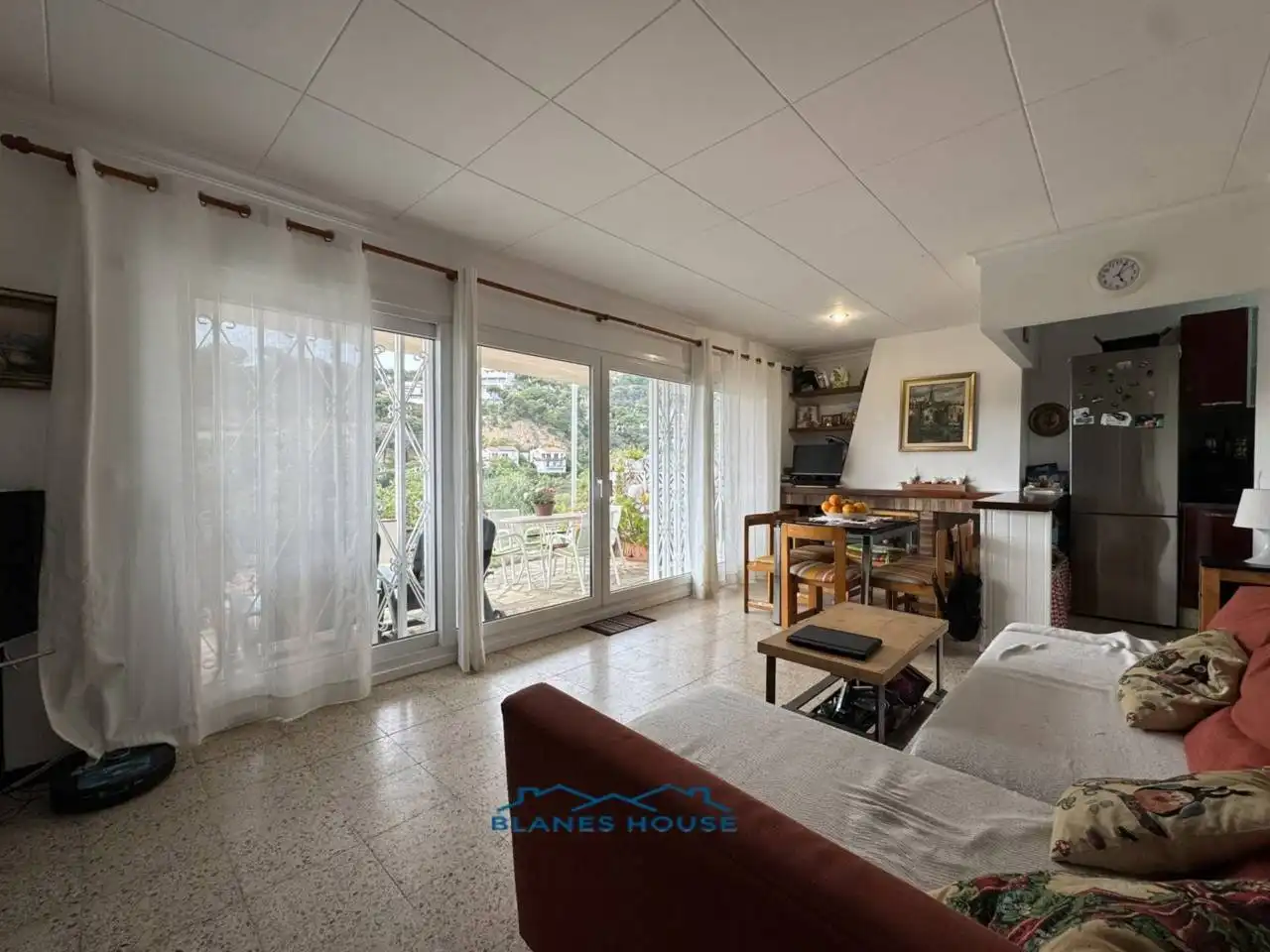 Wohnzimmer von Wohnung zum Verkauf in Lloret de Mar mit Klimaanlage und Terrasse