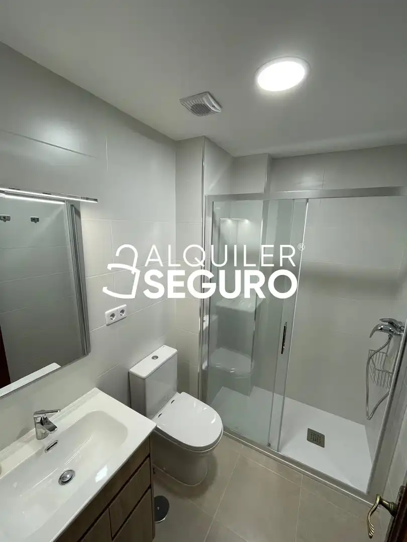 Bany de Pis de lloguer en Madrid amb Aire condicionat, Calefacció i Moblat