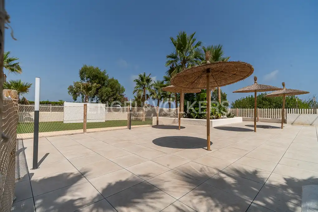 Terrasse von Wohnung zur Miete in Dénia mit Klimaanlage, Heizung und Privatgarten