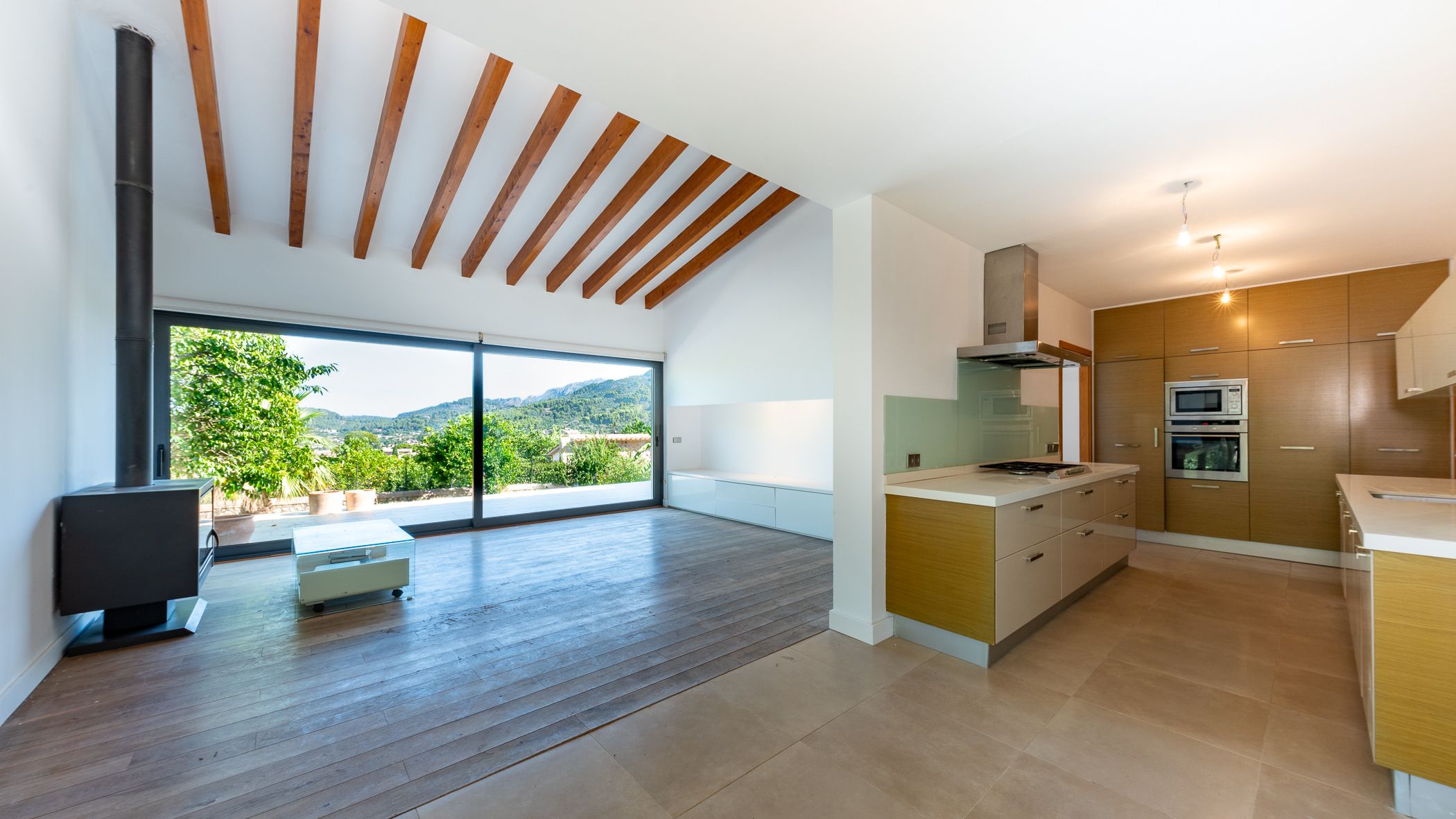 Cuina de Casa adosada en venda en Sóller amb Aire condicionat i Piscina