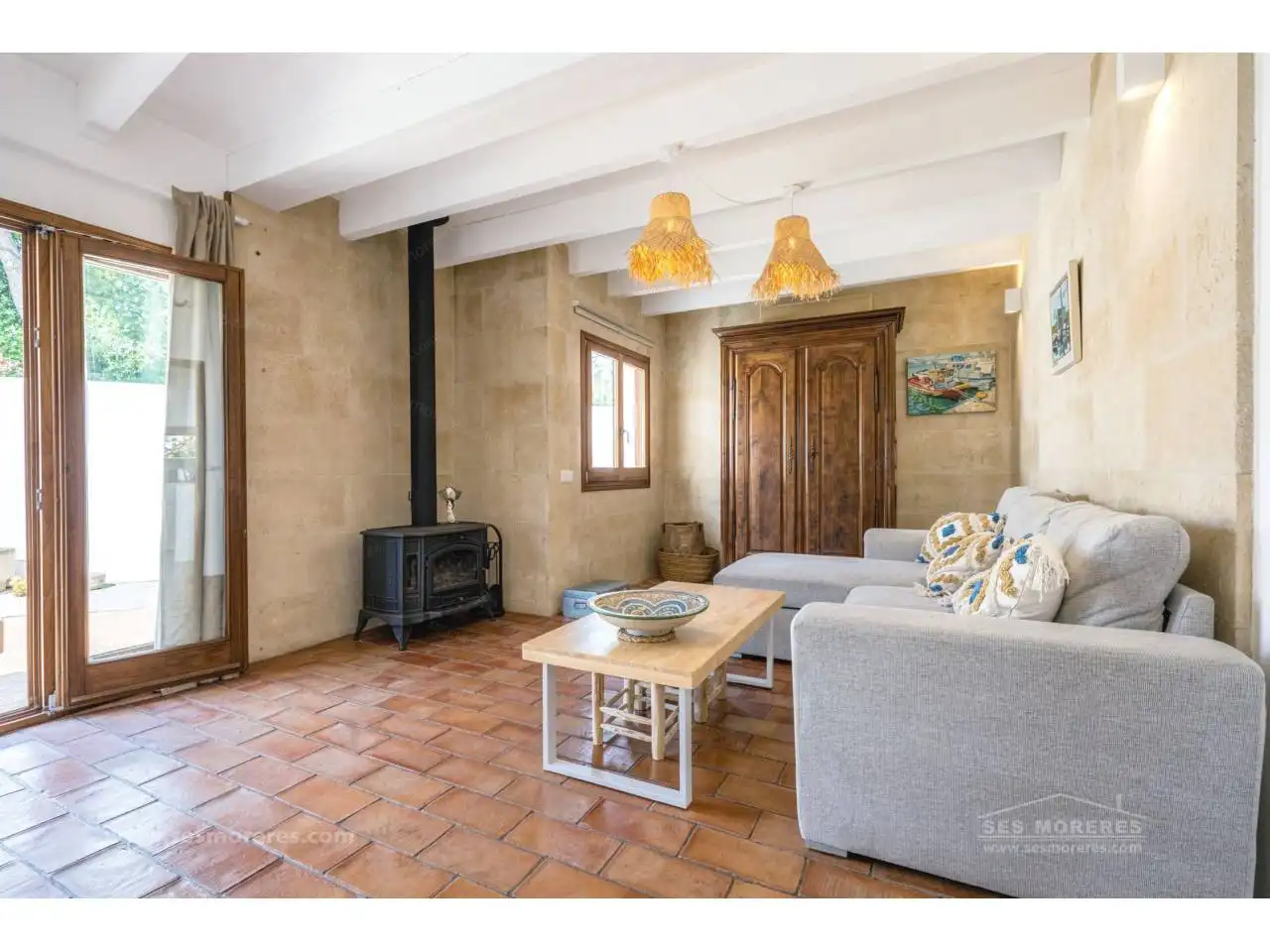 Sala de estar de Casa o chalet en venta en Es Castell con Calefacción, Jardín privado y Terraza