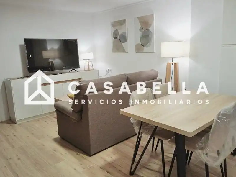 Wohnzimmer von Wohnung zur Miete in Valencia mit Klimaanlage, Terrasse und Möbliert