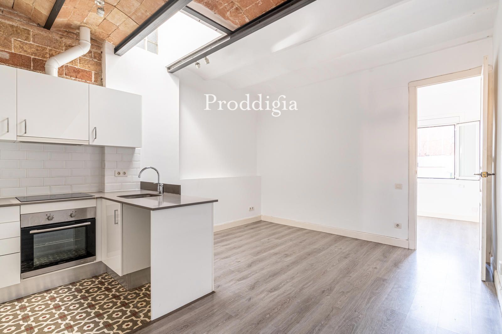 Kitchen of Attic for sale in  Barcelona Capital  with Air Conditioner, Heating and Terrace