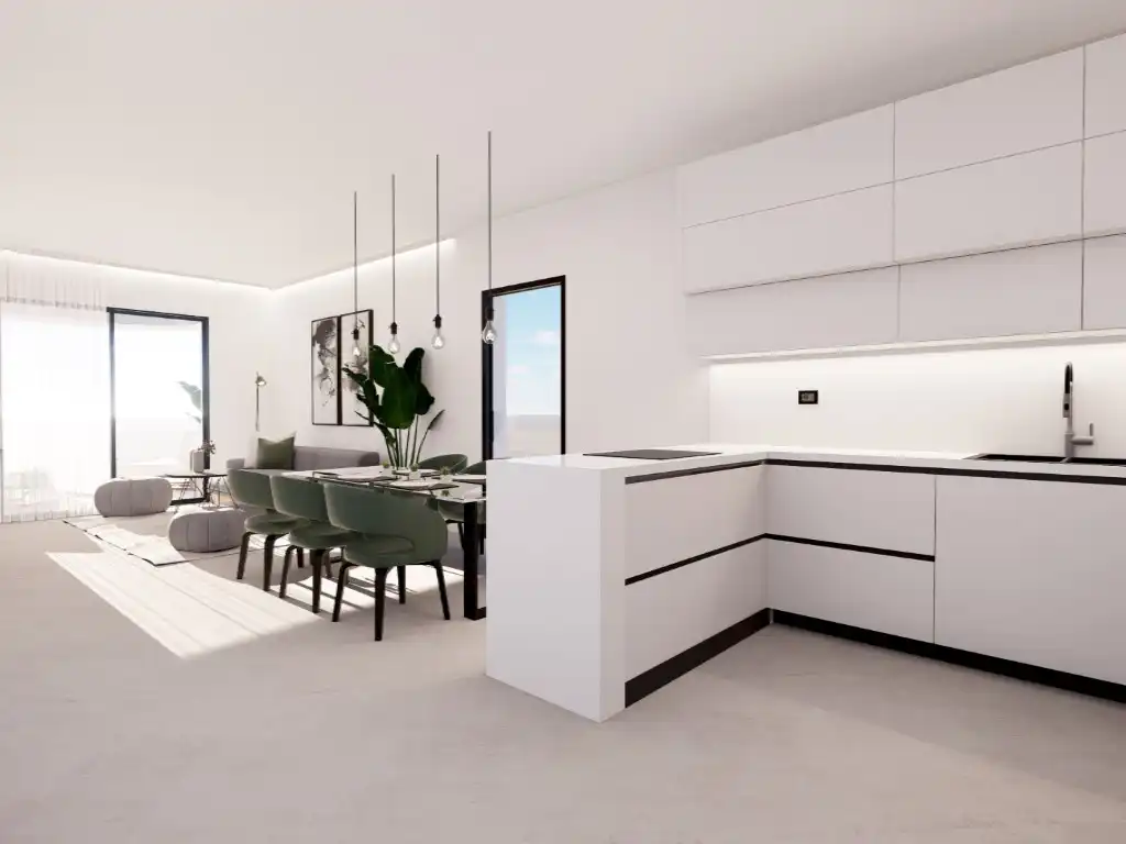 Cuina de Apartament en venda en Finestrat amb Piscina