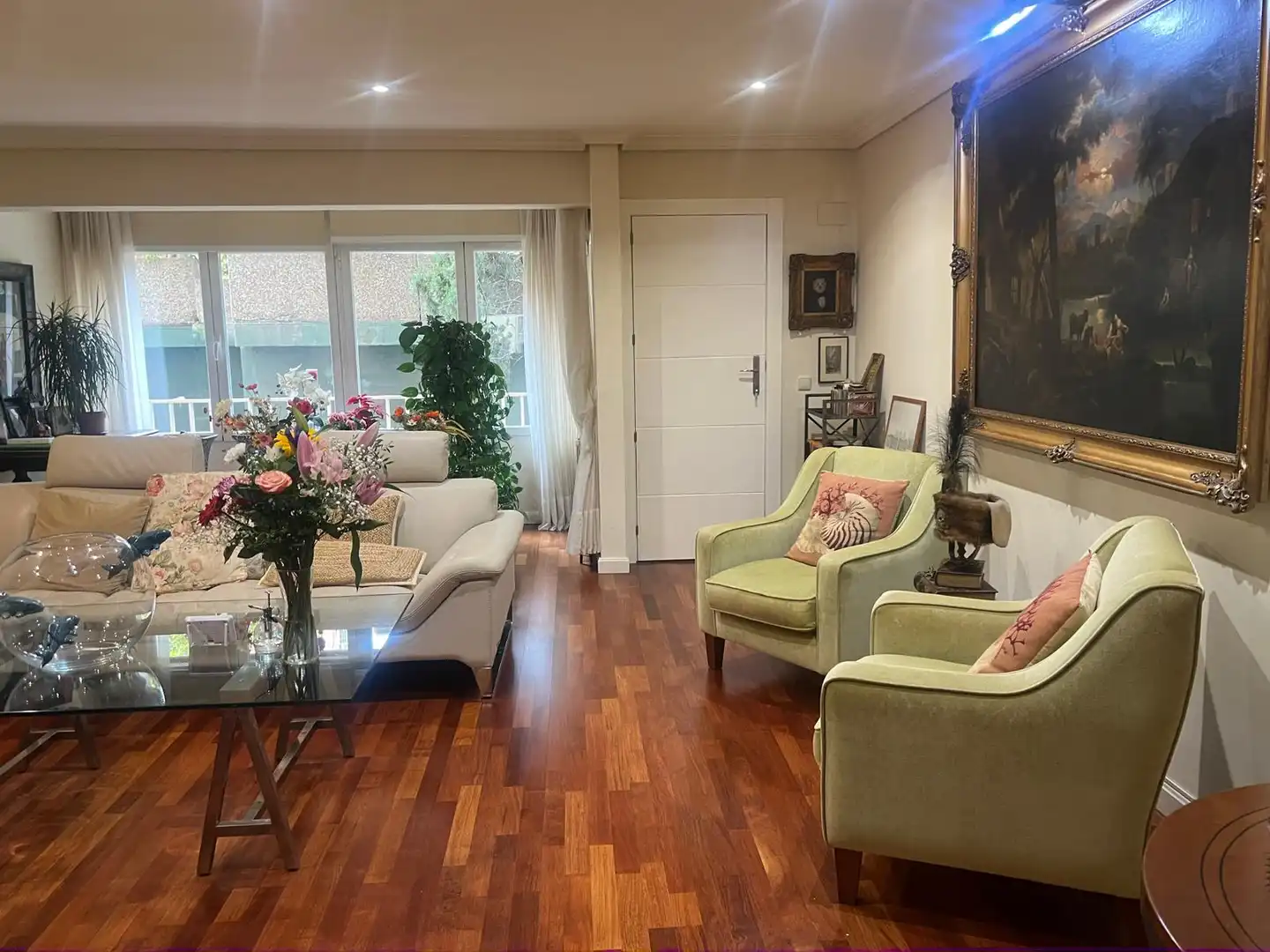 Sala de estar de Piso en venta en Zaragoza con Aire acondicionado, Calefacción y Parquet