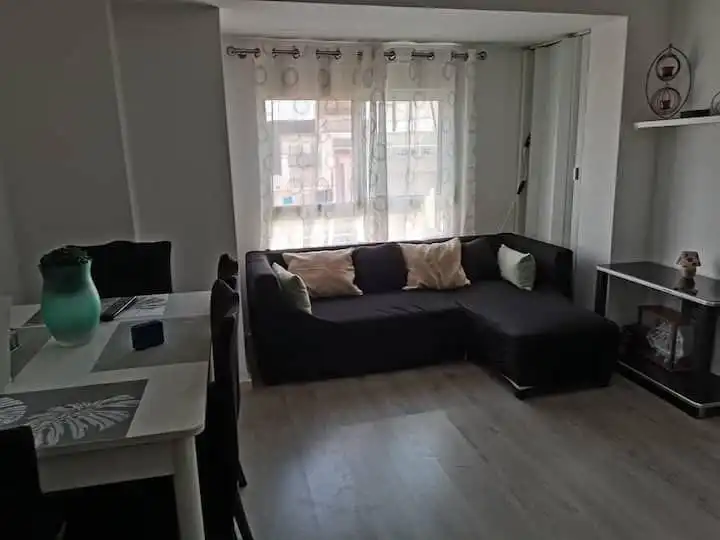 Sala de estar de Piso en venta en Valencia con Aire acondicionado, Amueblado y Balcón
