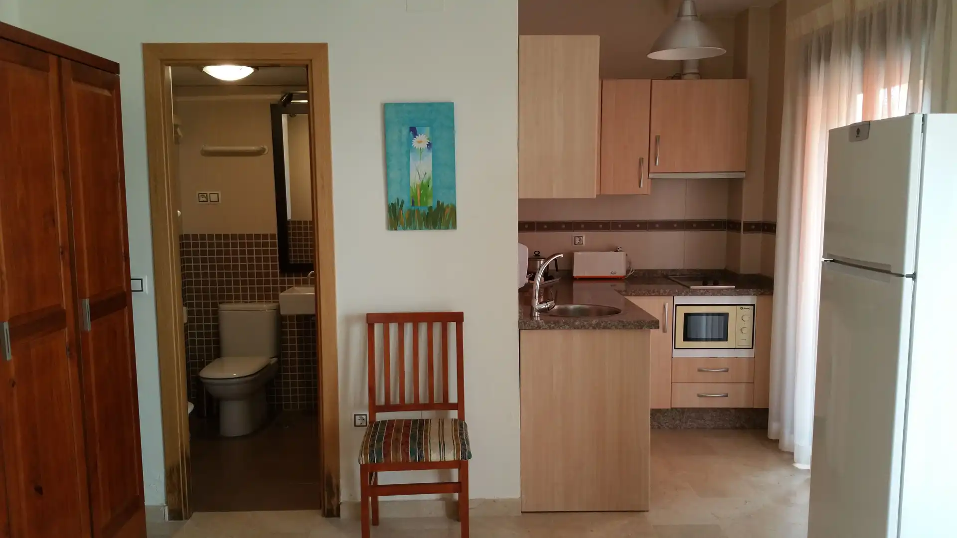 Kitchen of Study for rent in Málaga  with Furnished, Washing machine and Microwave