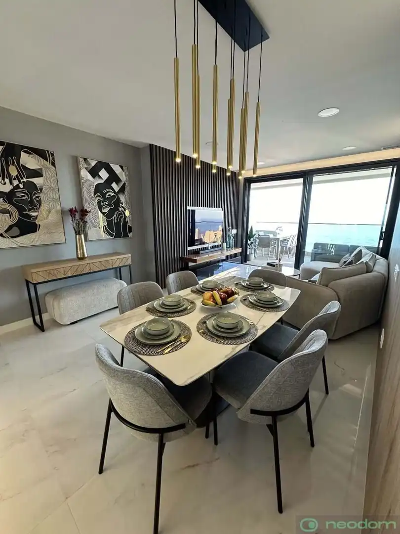 Dining room of Flat for rent in Benidorm  with Air Conditioner, Terrace and Swimming Pool