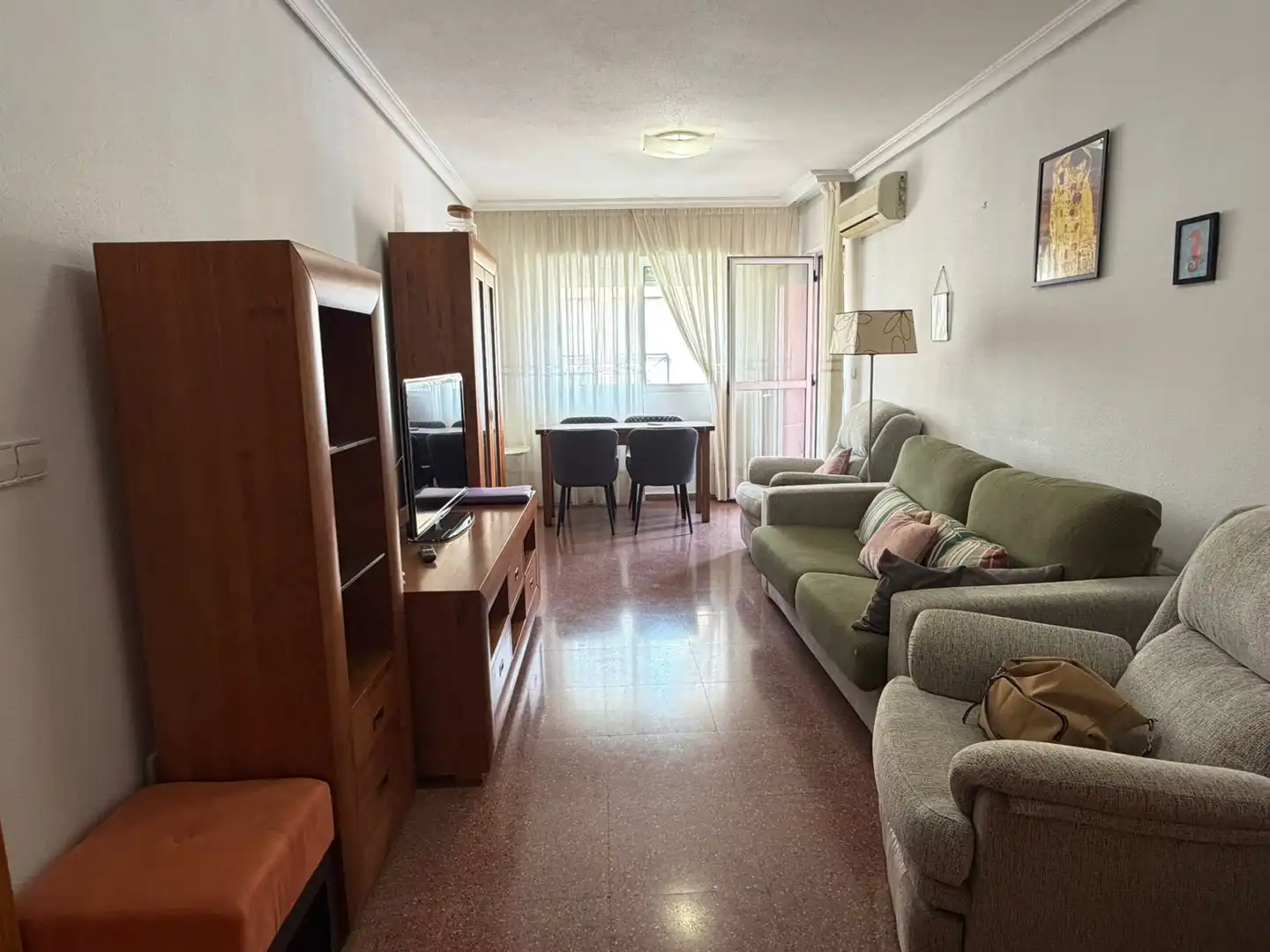Living room of Flat for sale in Murcia  with Air Conditioner, Storage room and Furnished