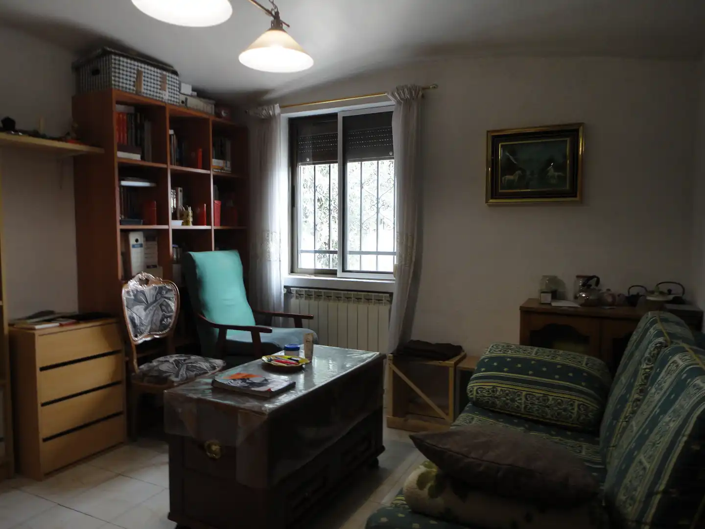 Sala de estar de Casa adosada en venta en Olmedo con Calefacción, Jardín privado y Terraza