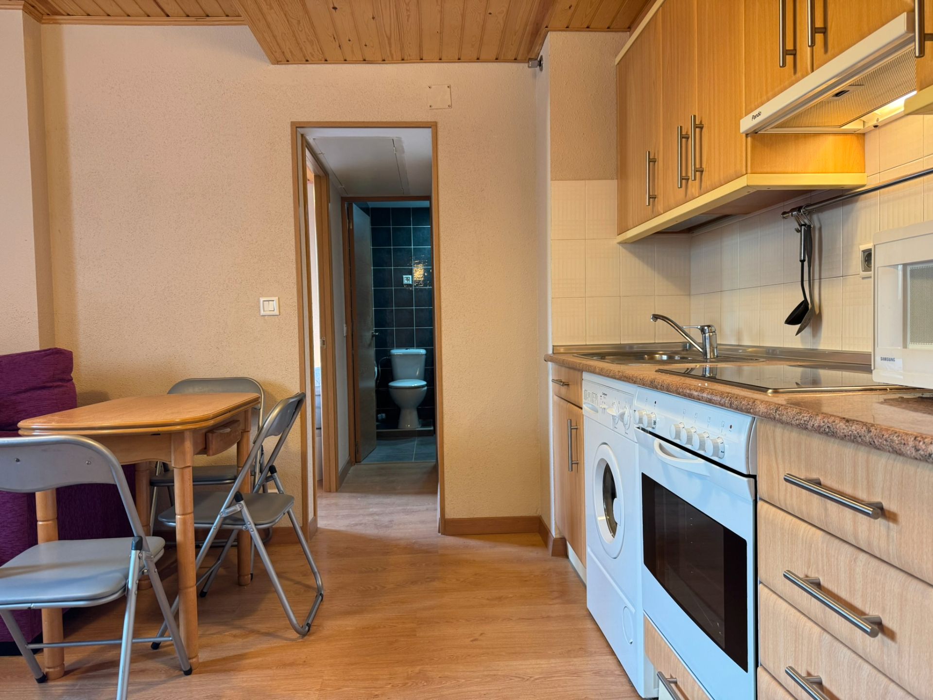 Cuina de Apartament en venda en Villanúa amb Calefacció, Parquet i Traster