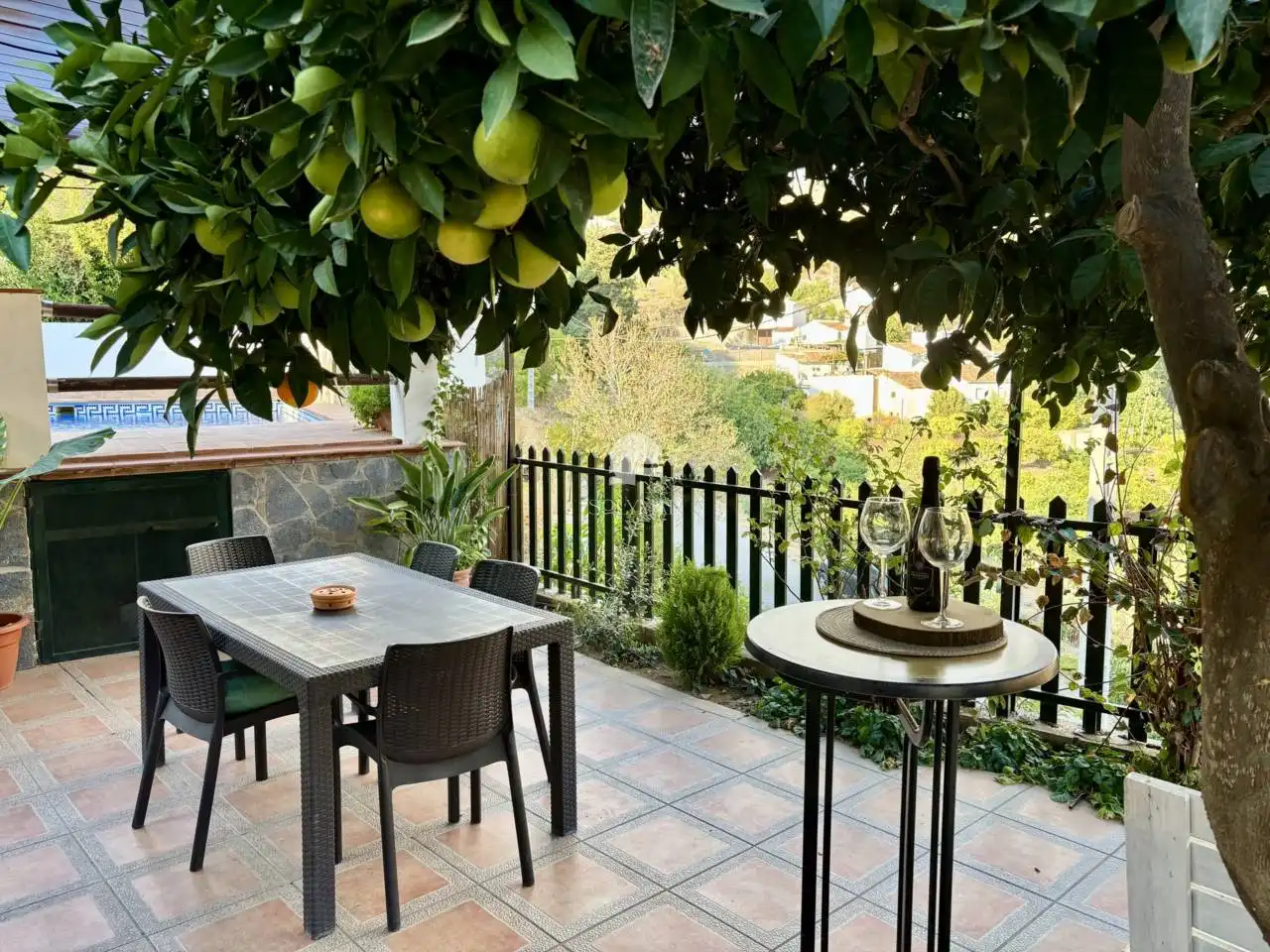 Terraza de Casa o chalet de alquiler en Canillas de Aceituno con Aire acondicionado, Calefacción y Jardín privado