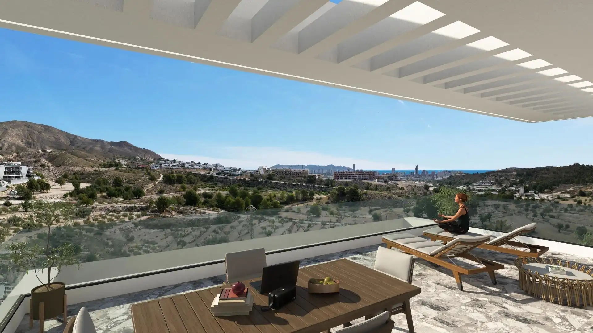 Attique avec piscine à vendre à Finestrat Pueblo, imagen 3