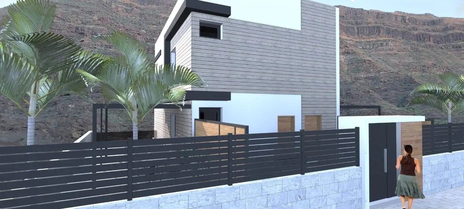 Vista exterior de Residencial en venda en Mogán