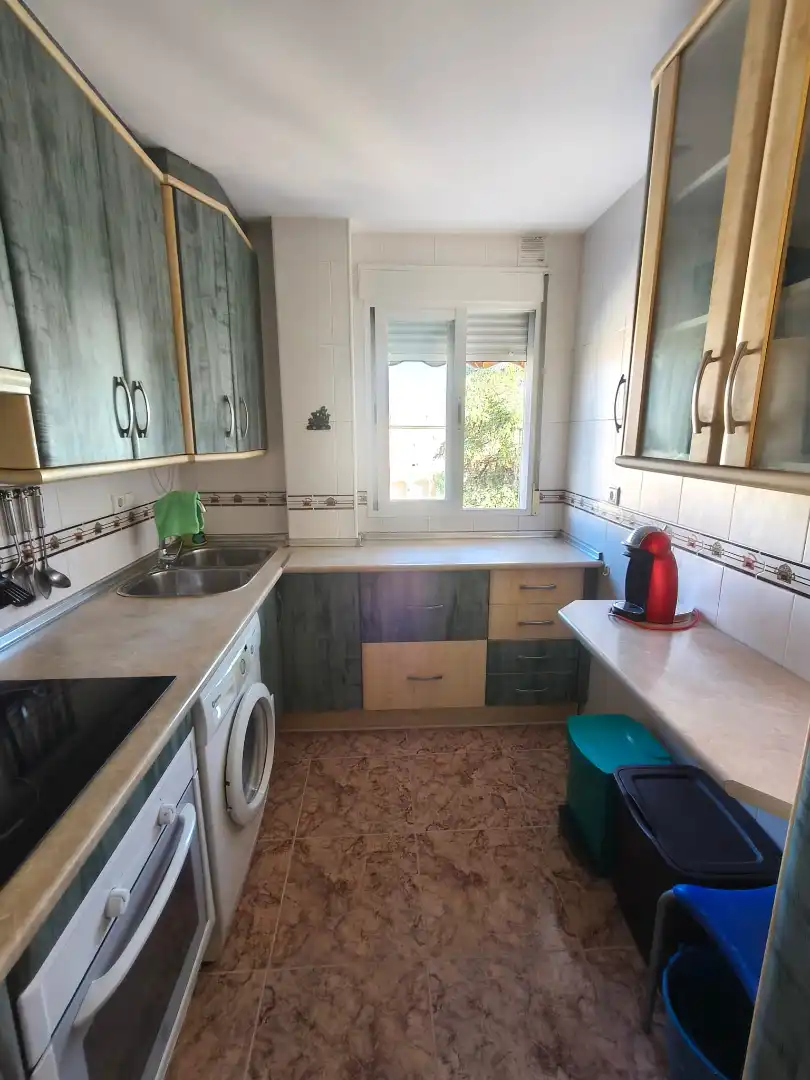 Kitchen of Flat for rent in Armilla  with Air Conditioner, Furnished and Oven