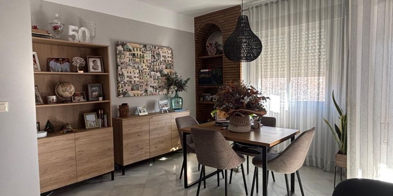 Dining room of Flat for sale in  Sevilla Capital  with Air Conditioner, Private garden and Terrace