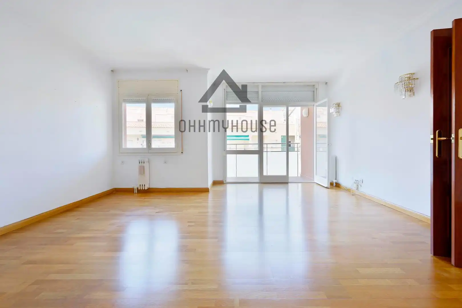 Sala d'estar de Apartament en venda en Barcelona amb Calefacció, Parquet i Terrassa