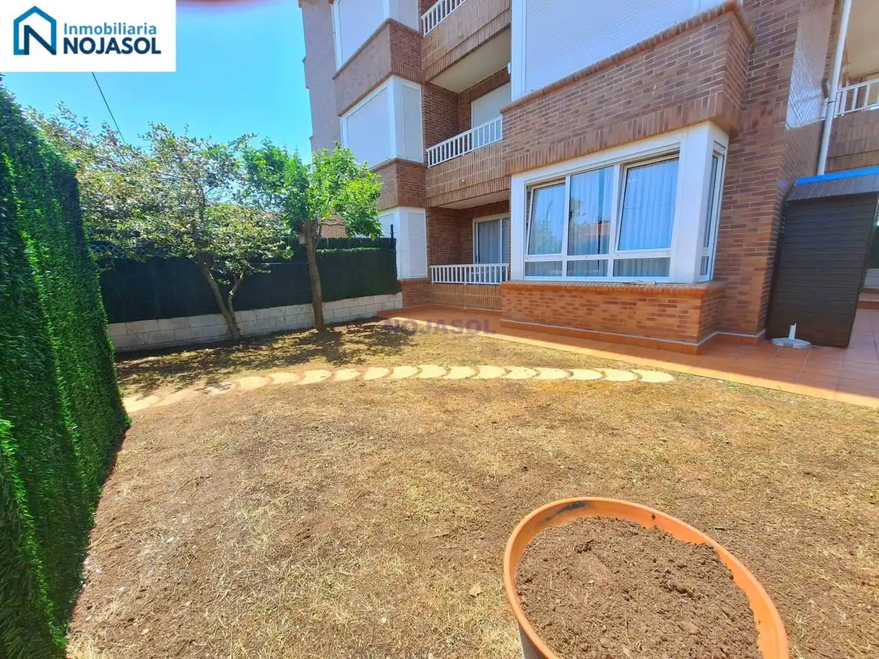 Jardí de Apartament de lloguer en Noja amb Calefacció, Jardí privat i Terrassa