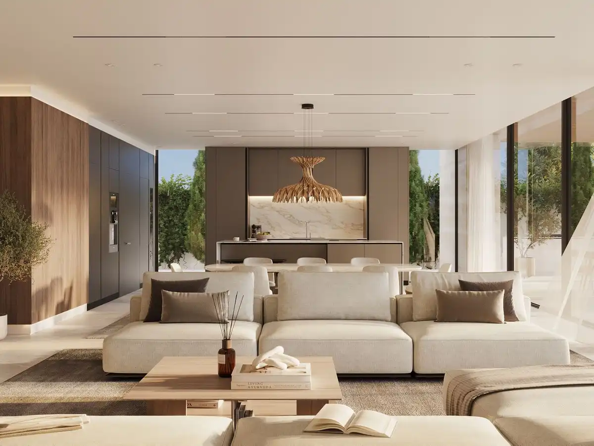 Sala de estar de Casa o chalet en venta en Benahavís con Aire acondicionado, Terraza y Trastero