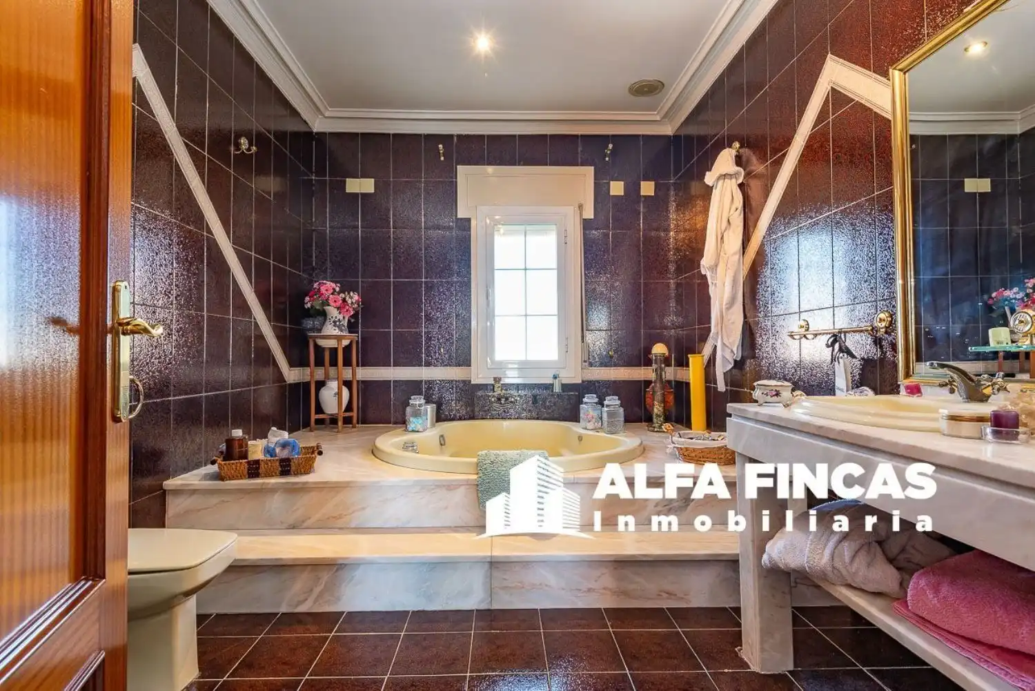 Baño de Casa o chalet en venta en Mota del Cuervo con Aire acondicionado, Jardín privado y Terraza