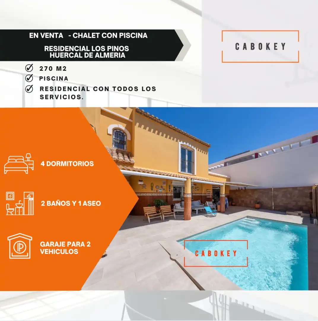 Vista exterior de Casa o chalet en venta en Huércal de Almería con Aire acondicionado, Calefacción y Jardín privado