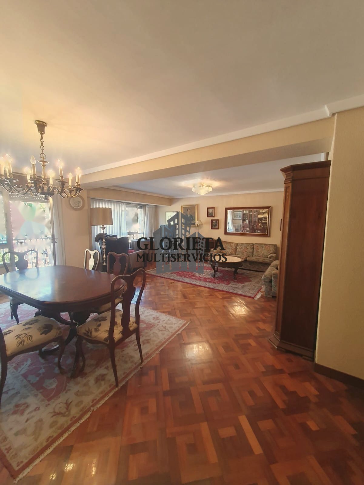 Living room of Flat for sale in Vigo   with Heating, Parquet flooring and Terrace