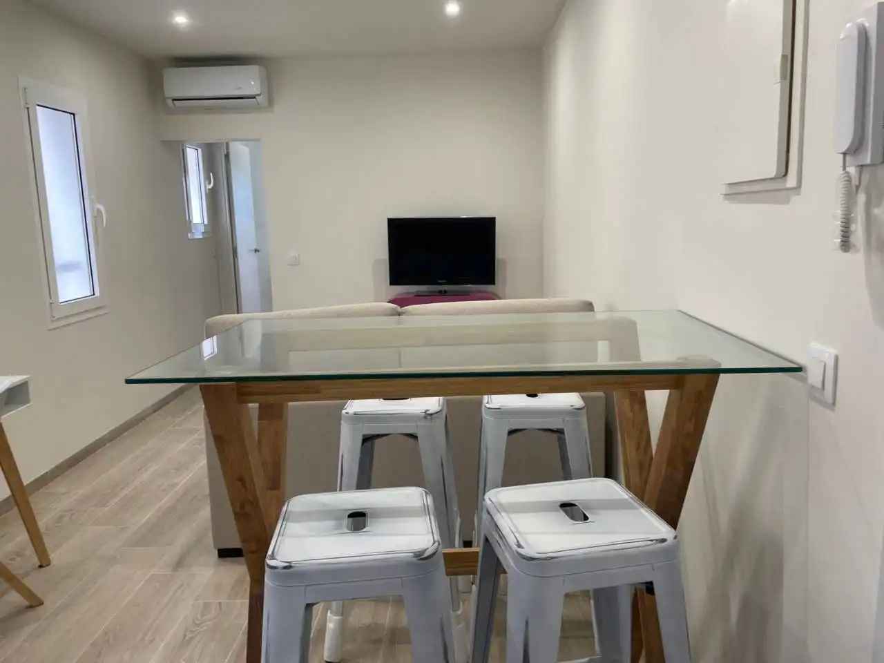 Living room of Houses for rent in Sa Pobla  with Air Conditioner, Terrace and Furnished