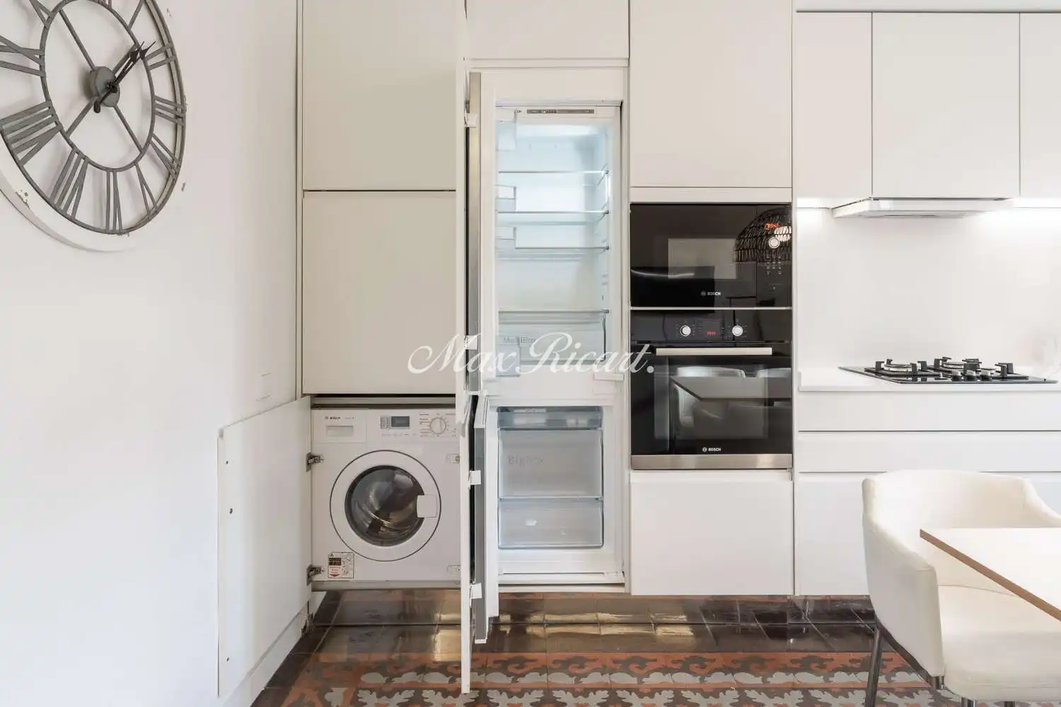 Küche von Wohnung zur Miete in Barcelona mit Klimaanlage, Heizung und Terrasse
