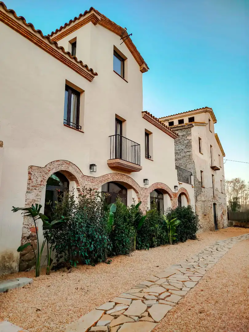 Vista exterior de Finca rústica en venda en Santa Cristina d'Aro amb Aire condicionat, Calefacció i Jardí privat