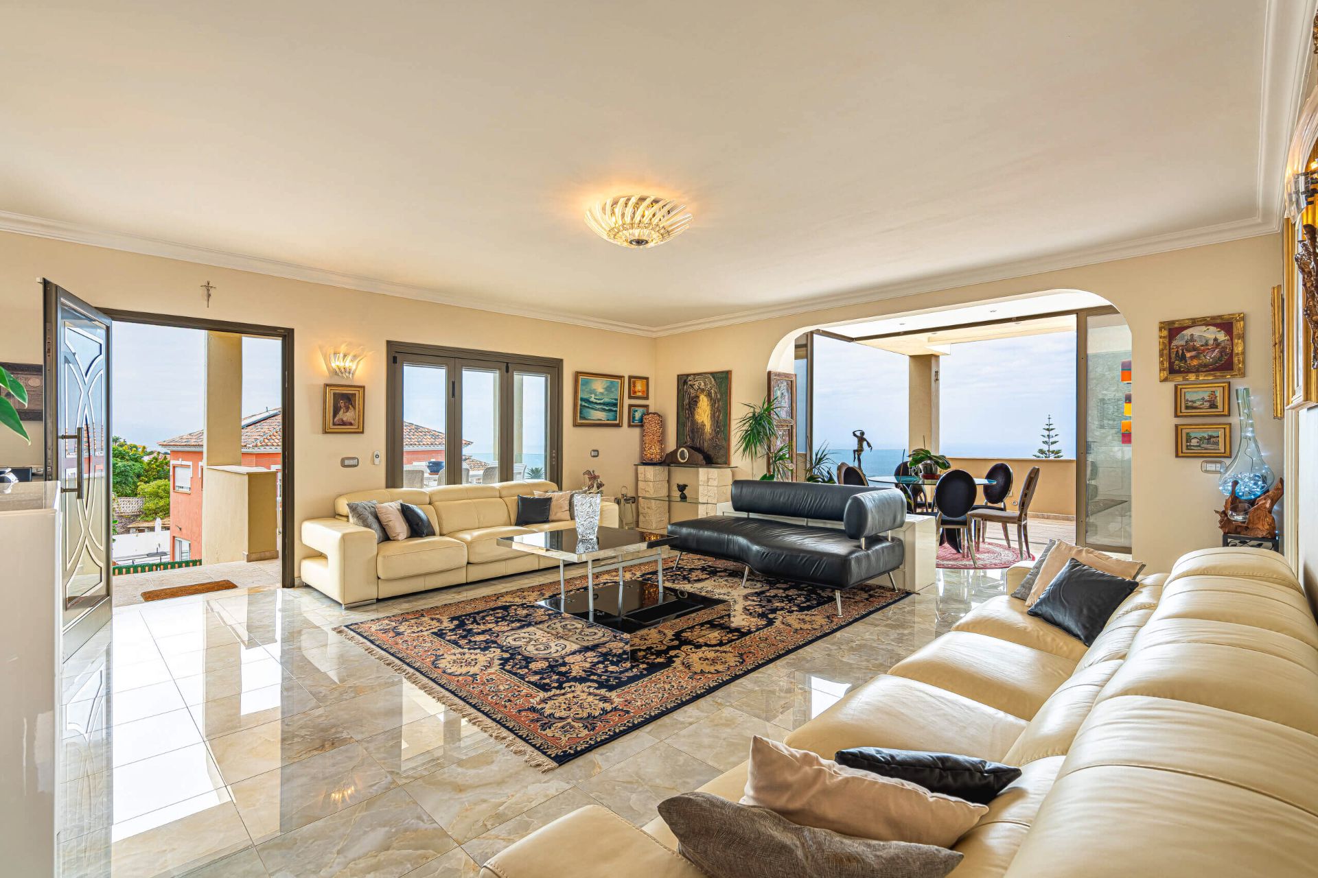 Sala de estar de Casa o chalet en venta en El Sauzal con Jardín privado, Terraza y Trastero