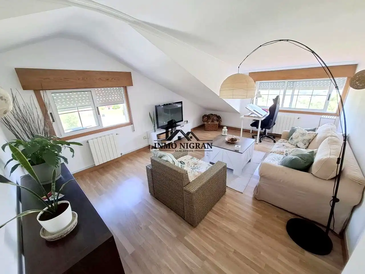 Sala de estar de Casa o chalet en venta en Baiona con Calefacción y Balcón