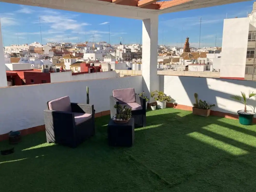 Terrace of Attic for rent in Alcalá de Guadaira  with Air Conditioner, Terrace and Furnished
