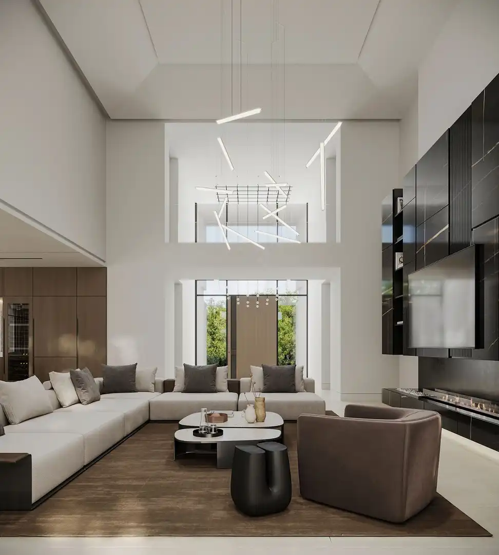 Sala d'estar de Casa o xalet en venda en Marbella amb Aire condicionat, Jardí privat i Terrassa