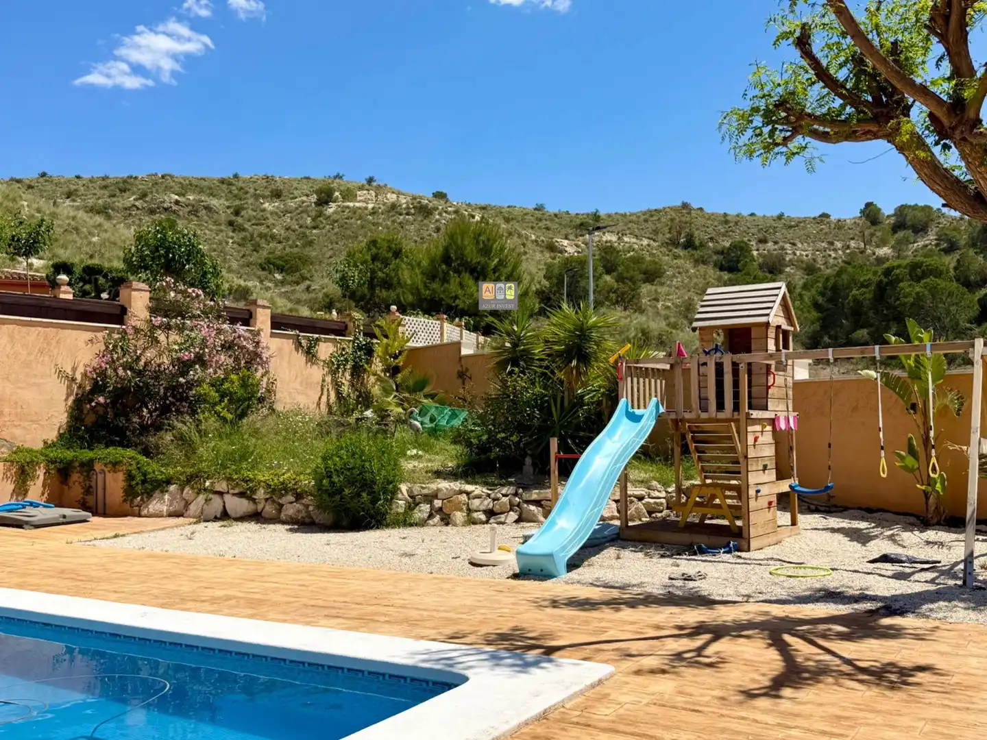 Swimming pool of Houses for rent in Busot  with Air Conditioner, Private garden and Terrace