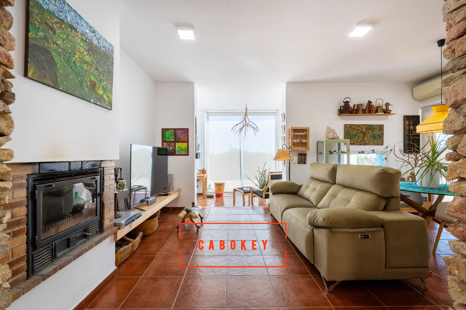 Sala de estar de Casa o chalet en venta en Carboneras con Aire acondicionado, Calefacción y Jardín privado