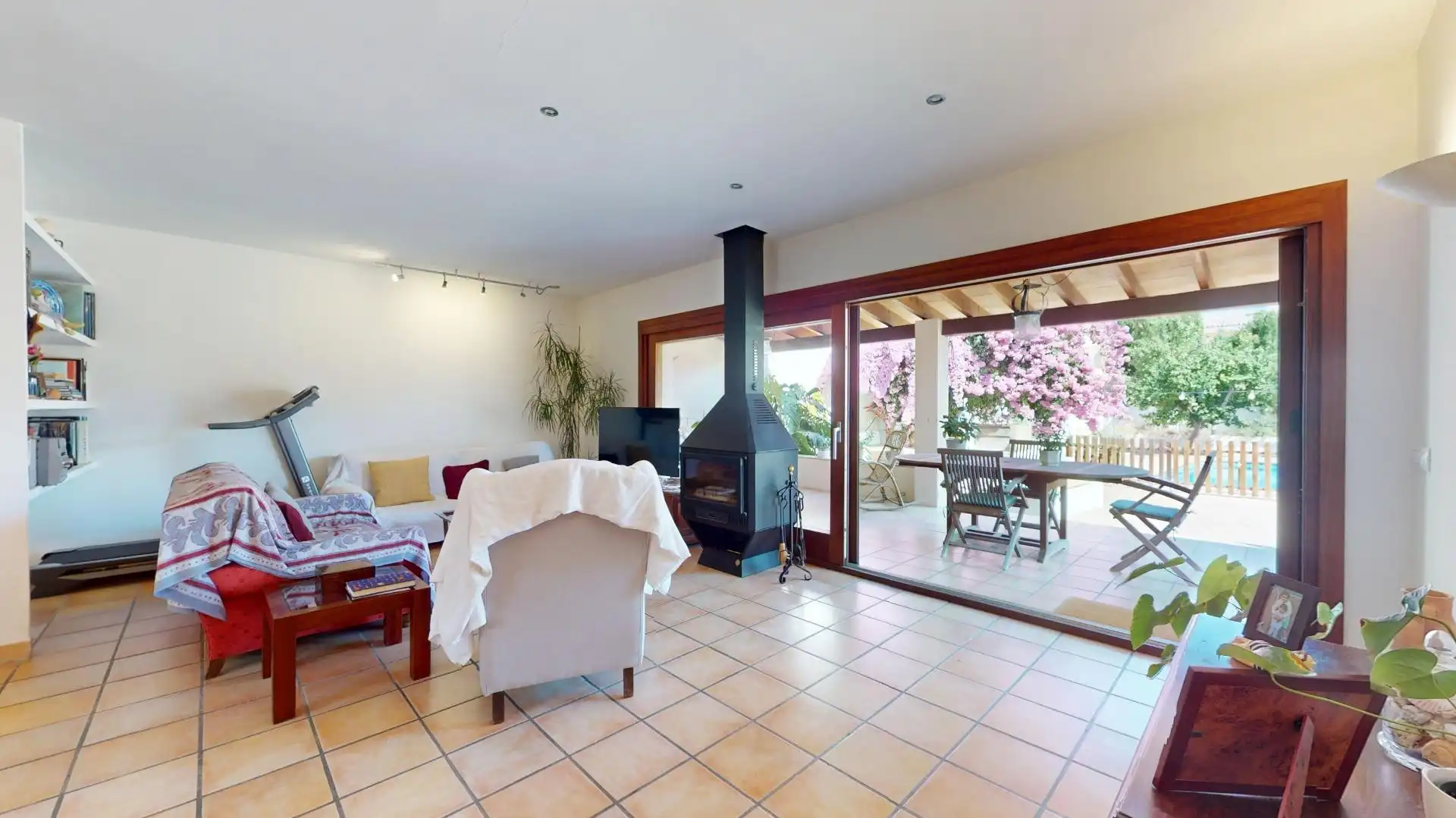Sala d'estar de Casa o xalet en venda en  Palma de Mallorca amb Aire condicionat, Jardí privat i Terrassa