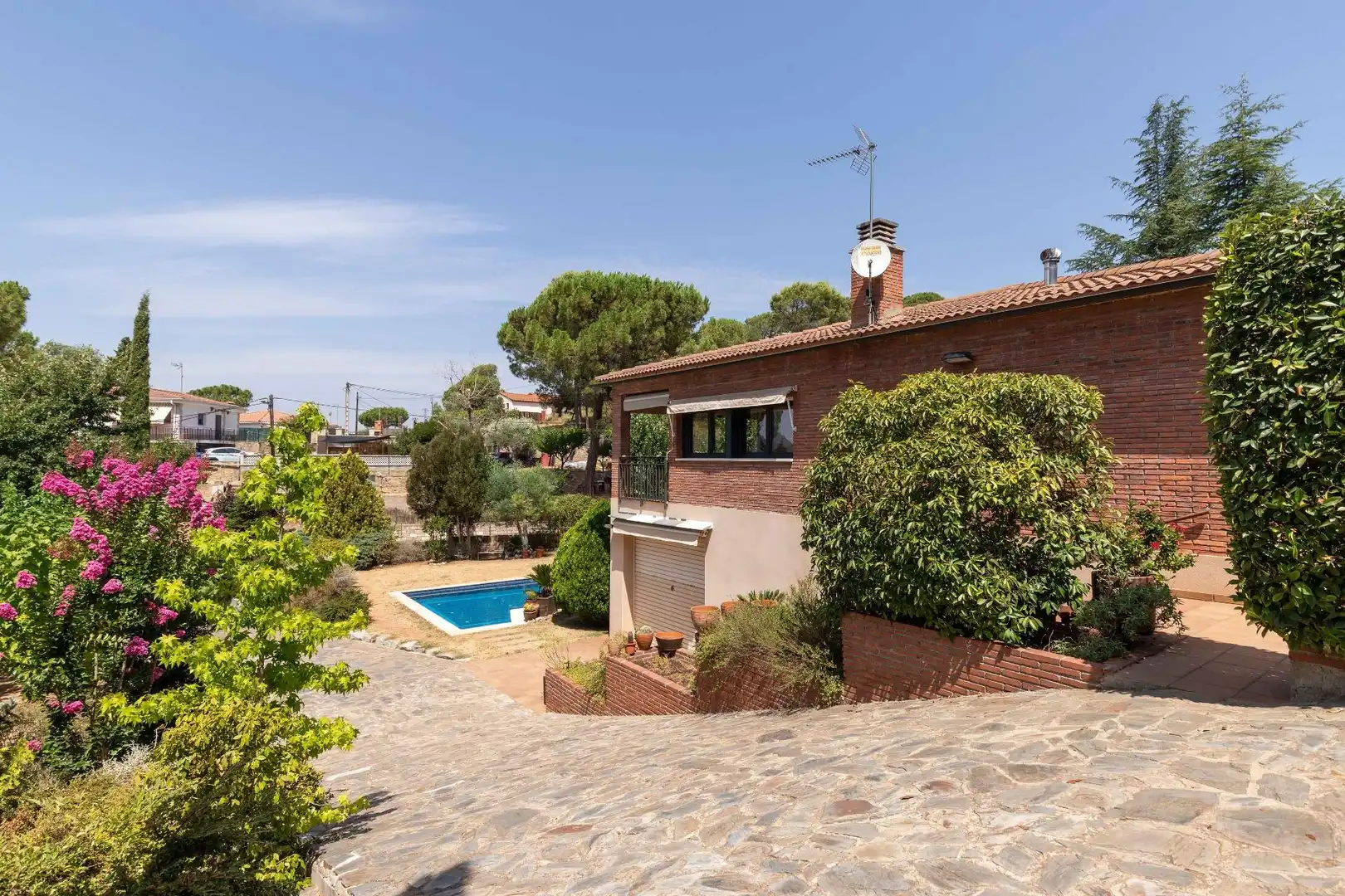 Vista exterior de Casa o chalet en venta en Vacarisses con Calefacción, Jardín privado y Terraza